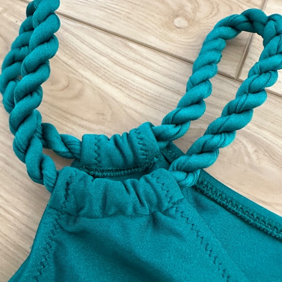 NWT Teal Green One Shoulder One Piece - Size L by Sultre - Picture 3 of 6